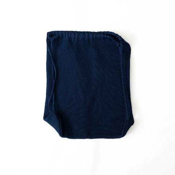 Balenciaga navy blue knit drawstring bag purse backpack - Picture 6 of 10